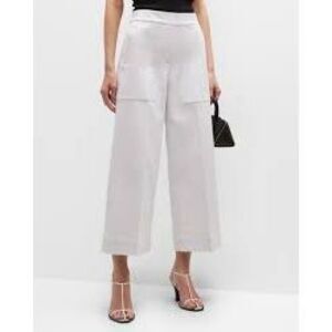 SPANX On The Go Wide Leg Pants Sz S White Stretch